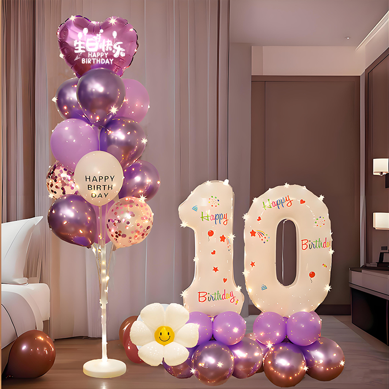 小红书同款10岁生日布置装饰