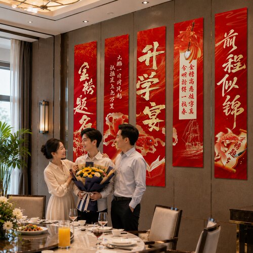 中高考升学谢师金榜题名条幅
