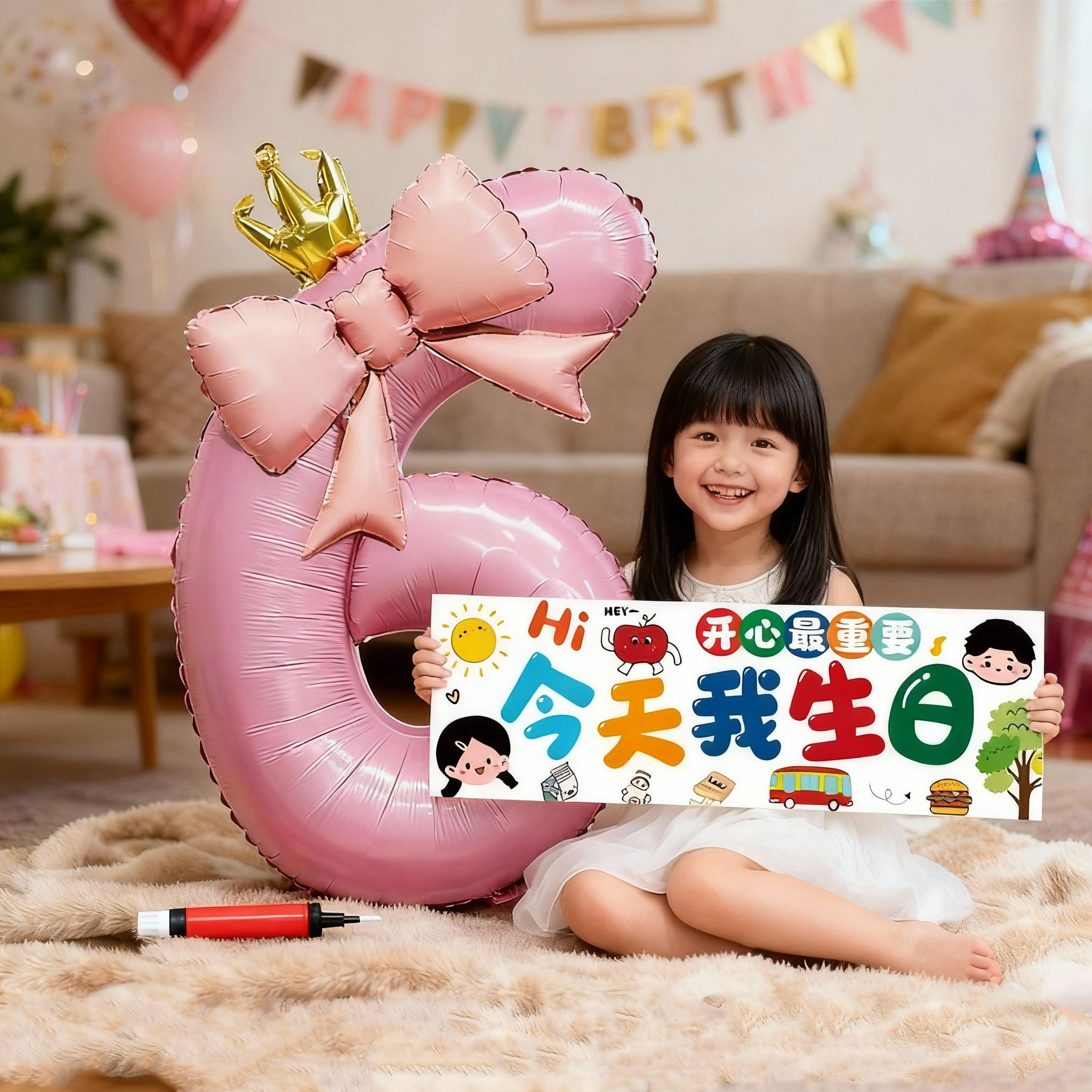 小红书推荐生日布置气球组合套装