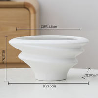White Phalaenopsis flower pot with a light luxury and high-end feel. Home ceramic assembly flower pot. High-end orchid special flower pot with free shipping thumbnail 3