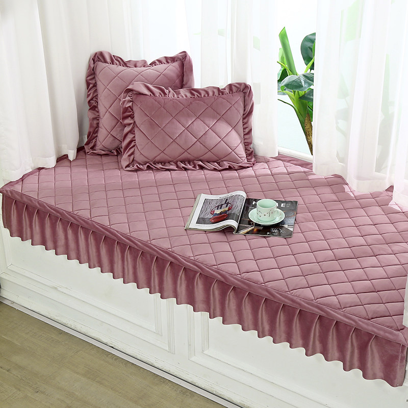 飘窗垫四季通用防滑窗台垫加厚毛绒卧室阳台地垫榻榻米垫可定制