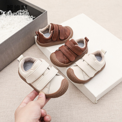 宝宝小皮鞋秋冬季2025新款婴儿防滑包头防踢学步鞋男童软底休闲鞋