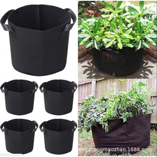 外贸热销毛毡Ｐlant bag黑色加厚无纺布土豆种植袋种树袋美植袋