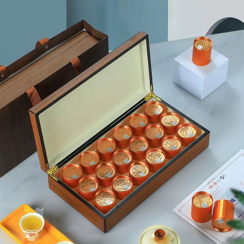 实木虫草包装盒燕窝礼品茶叶包装盒肉桂白茶茶礼盒红茶岩茶一泡罐