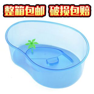 家用型乌龟缸带晒台水龟苗箱饲养盒宠物龟窝乌龟缸生态养龟盆