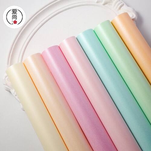 加厚珠光雪梨纸花束内衬包装纸