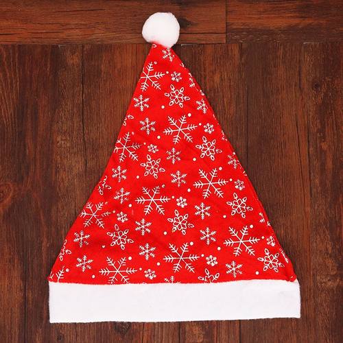 成人金丝绒圣诞帽装饰