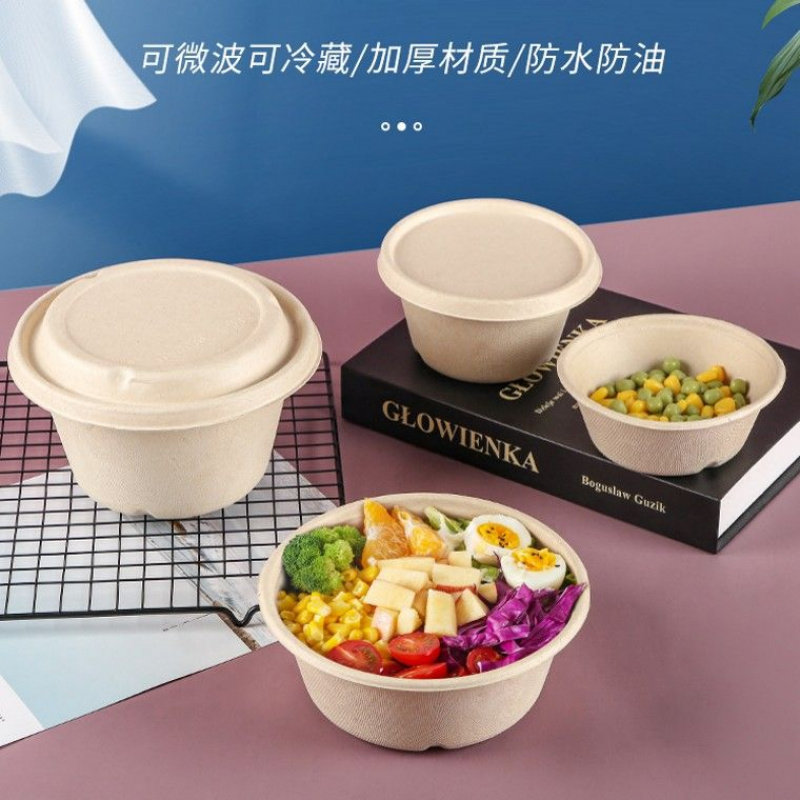 环保可降解刨冰碗餐盒外卖纸碗商图片