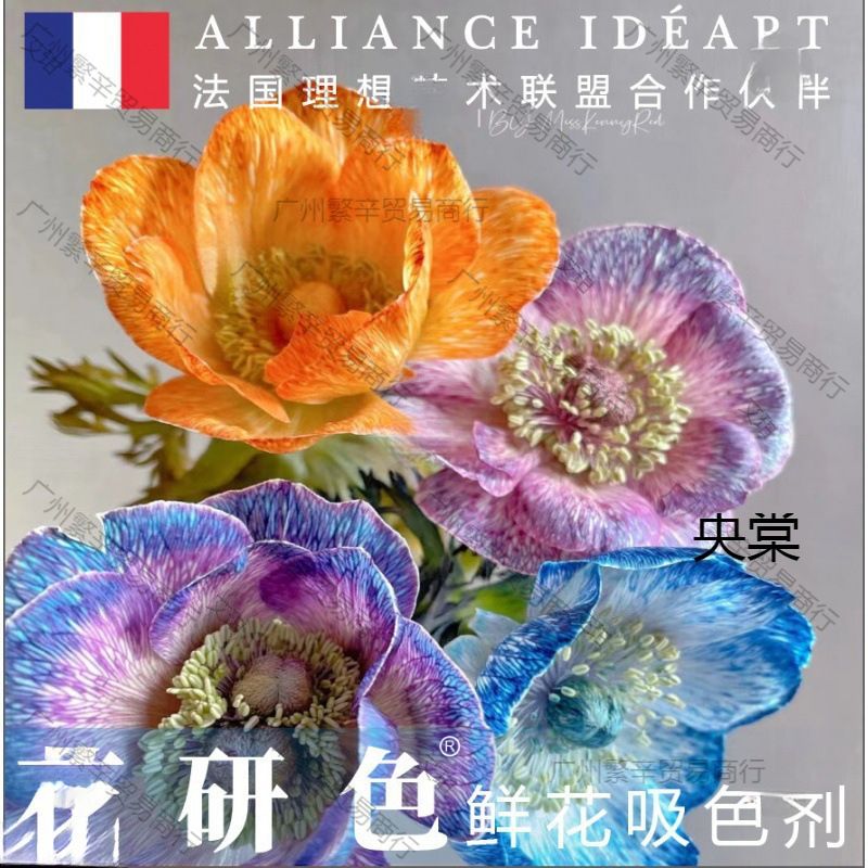 碎冰蓝鲜花染色喷雾34