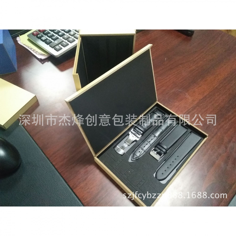 真皮木盒装情侣手表礼盒
