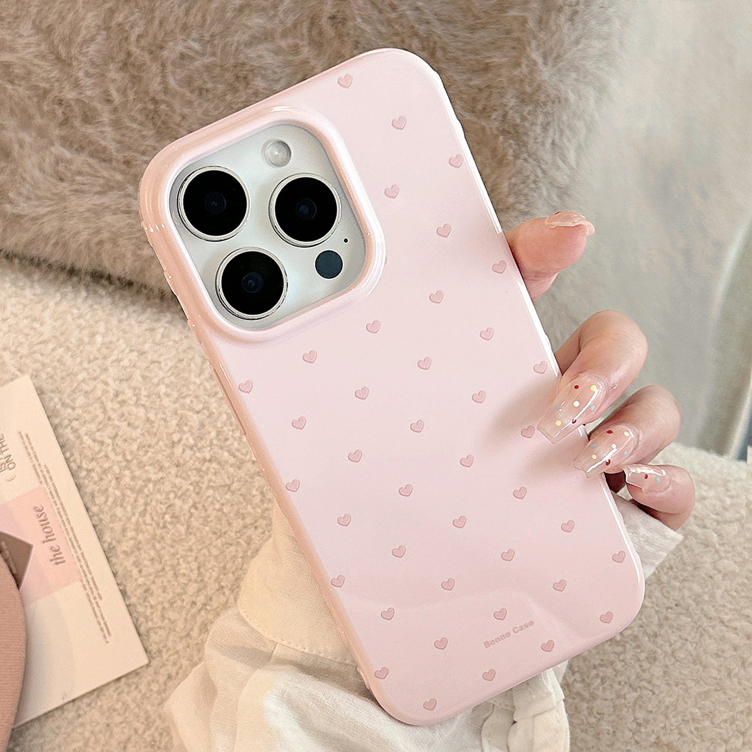 【智能ai相机键包裹】粉色少女爱心适用苹果17手机壳新款iPhone17promax可爱女款16仙女风13全包防摔17保护套