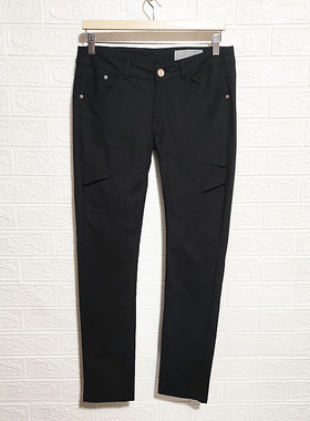 RMEO浪漫一身春秋百搭休闲黑色小脚铅笔显瘦品牌断码女裤休闲