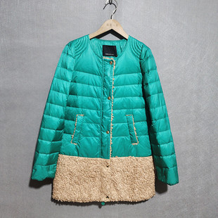 RMEO浪漫一身圆领羽绒服冬季 女90%羽绒10%羽毛白鸭绒保暖圆领断码