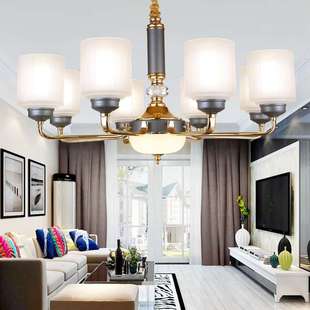 玖炫客厅吊灯港式轻奢现代简约餐厅蜡烛北欧书房卧室灯饰玻璃灯罩