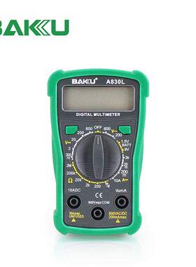 巴酷BK-A830L数字万用表测电流电压屏幕显示配电池电工维修表