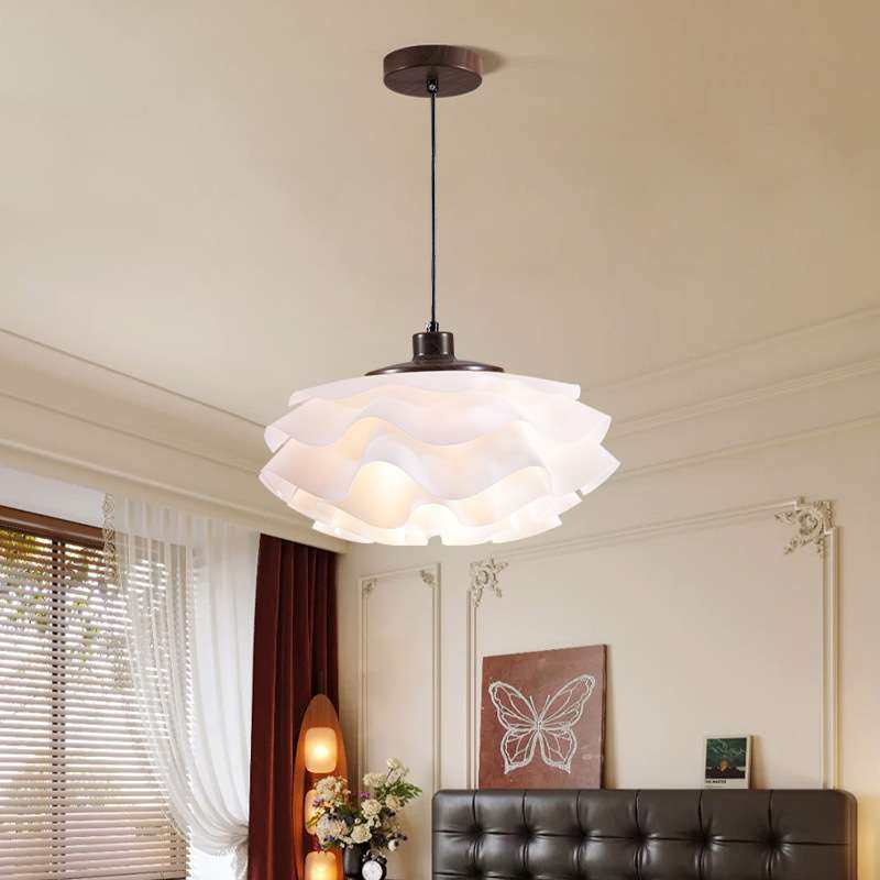 法式复古餐厅吊灯中古风艺术感家用餐桌灯侘寂风感布艺吧台灯