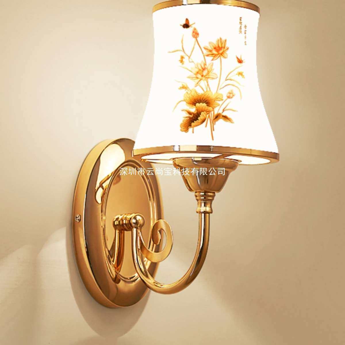 法式壁灯主卧室床头灯楼梯过道书房间简约现代客厅带拉线开关灯具