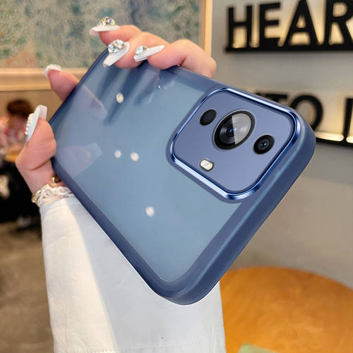 适用华为nova12S手机壳新款自带镜头膜Huawei nova 12s全包保护套FOA-LX9硅胶透明超薄防摔软壳十二S网红男女