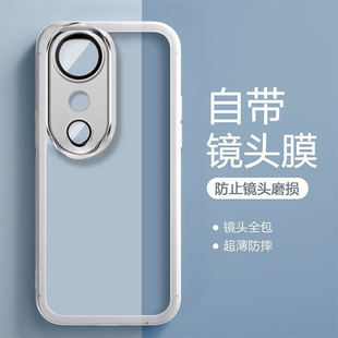 适用vivoV40手机壳海外版 带镜头膜vivo硅胶保护套超薄防摔透明viviv40男女voviv40por软外壳V2348 V40Pro新款