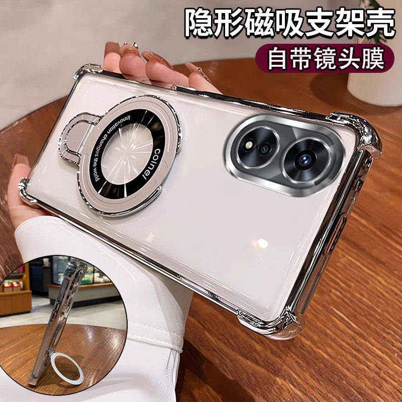 适用于OPPO A60海外版手机壳带镜头膜oppoa60保护套气囊防摔CPH2631硅胶软壳case男女款全包opa透明opoa外壳