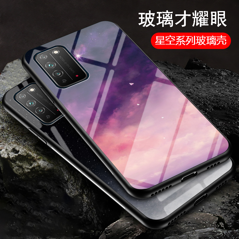 适用华为荣耀x10手机壳全包保护x10max硅胶套防摔软硬壳honor星空渐变