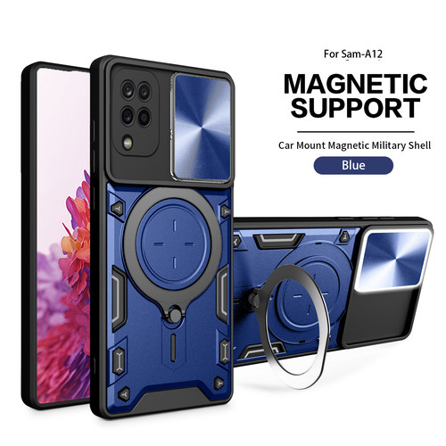 适用于三星A12手机壳带镜头盖galaxya12保护套全包防摔SM-A125F外壳case海外版男女款galaxy支架个性硅胶软边