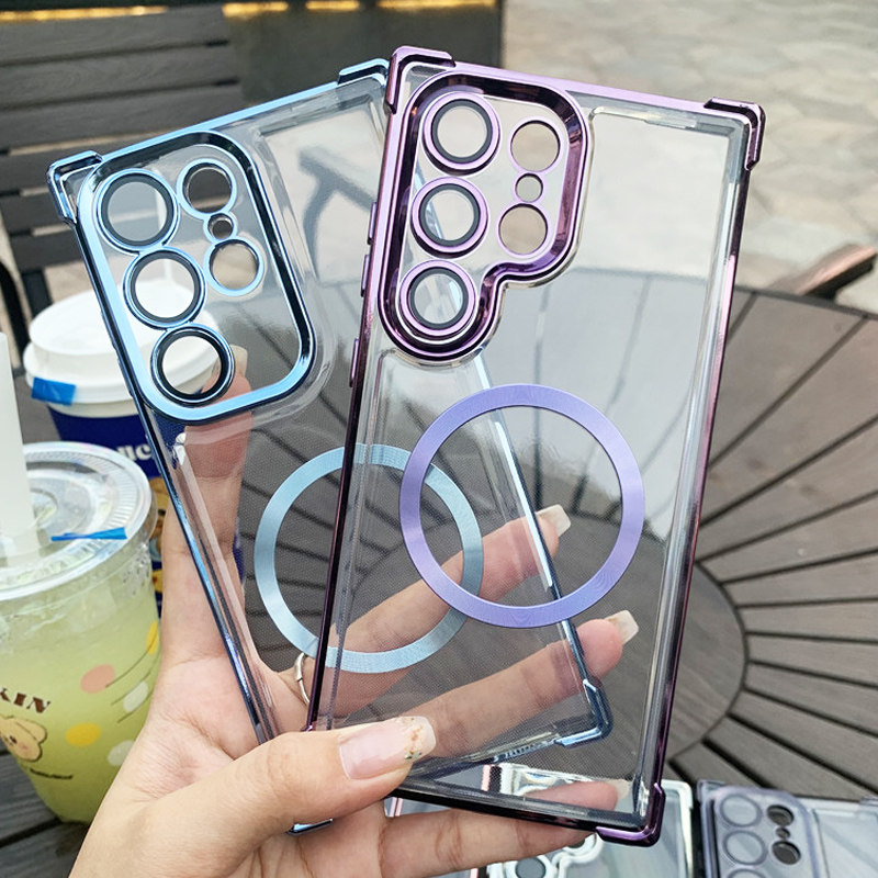 适用三星S24ultra手机壳带镜头膜Galaxys24+保护套u气囊防摔SM-S9280软壳928B全包9260透明uitra外壳galaxy十