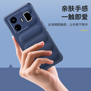 适用真我GT3手机壳气囊防摔realmeGT3硅胶保护套镜头全包Realme RMX3709 GT3超薄磨砂防滑软外壳gt3简约男女款