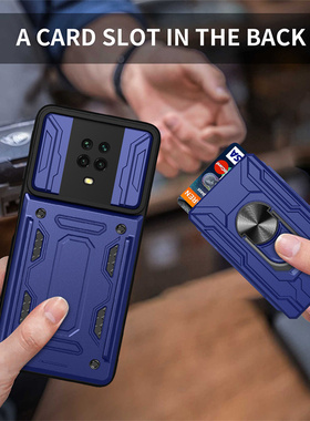 【可插卡】适用红米note9pro手机壳海外版4g带卡包小米redmi note9s保护套NT全包镜头盖promax外壳redminote