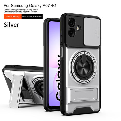 适用于三星A07手机壳带镜头盖推窗galaxya07保护套气囊防摔SM-A075F外壳B全包海外版国际galaxy磁吸支架新款