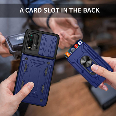 小米红米Note94G带卡包保护套
