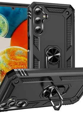 适用三星A35手机壳气囊防摔Galaxy a35硅胶保护套SM-A356B全包磨砂软硬壳case商务男款galaxya外壳带磁吸指环