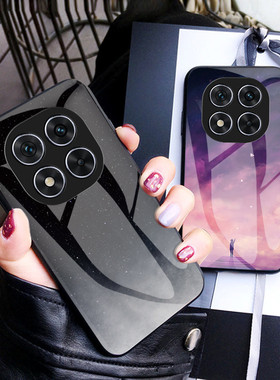 适用小米POCO X7手机壳彩绘玻璃pocox7pro保护套全包防摔pcox外壳case男女新款por超薄p软边港海外版时尚星空