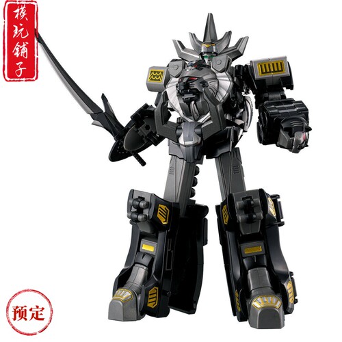 预定定金万代食玩 SMP 百兽战队牙吠连者 牙吠王黑色版 可动拼装