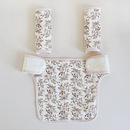 腰凳口水巾ergobaby围嘴6层纯棉新生宝宝背带通用双肩保护三件套