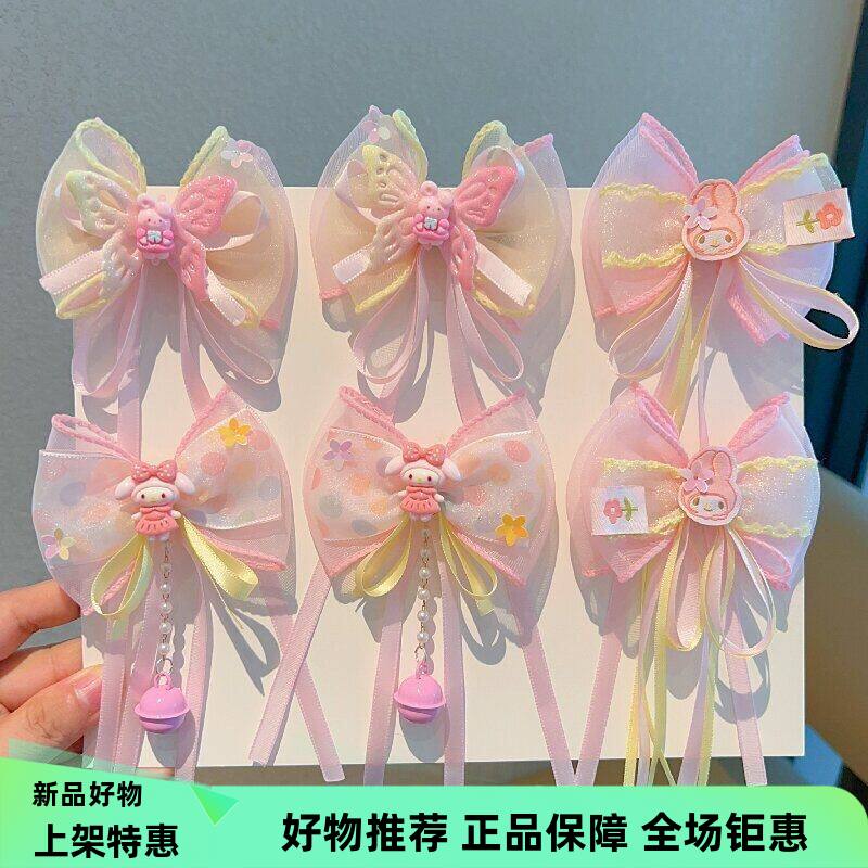 儿童甜美结发夹女童公主风流苏女宝宝发饰中国风头饰额头链顶夹