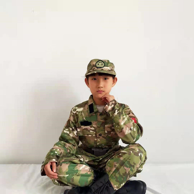 儿童迷彩服套装男女童训练服小孩幼儿表演 服中小学生夏令营校服