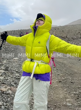 MIMI/太阳石头凯5000GT户外雪山登山行走的暖炉95拒水鹅绒服外套