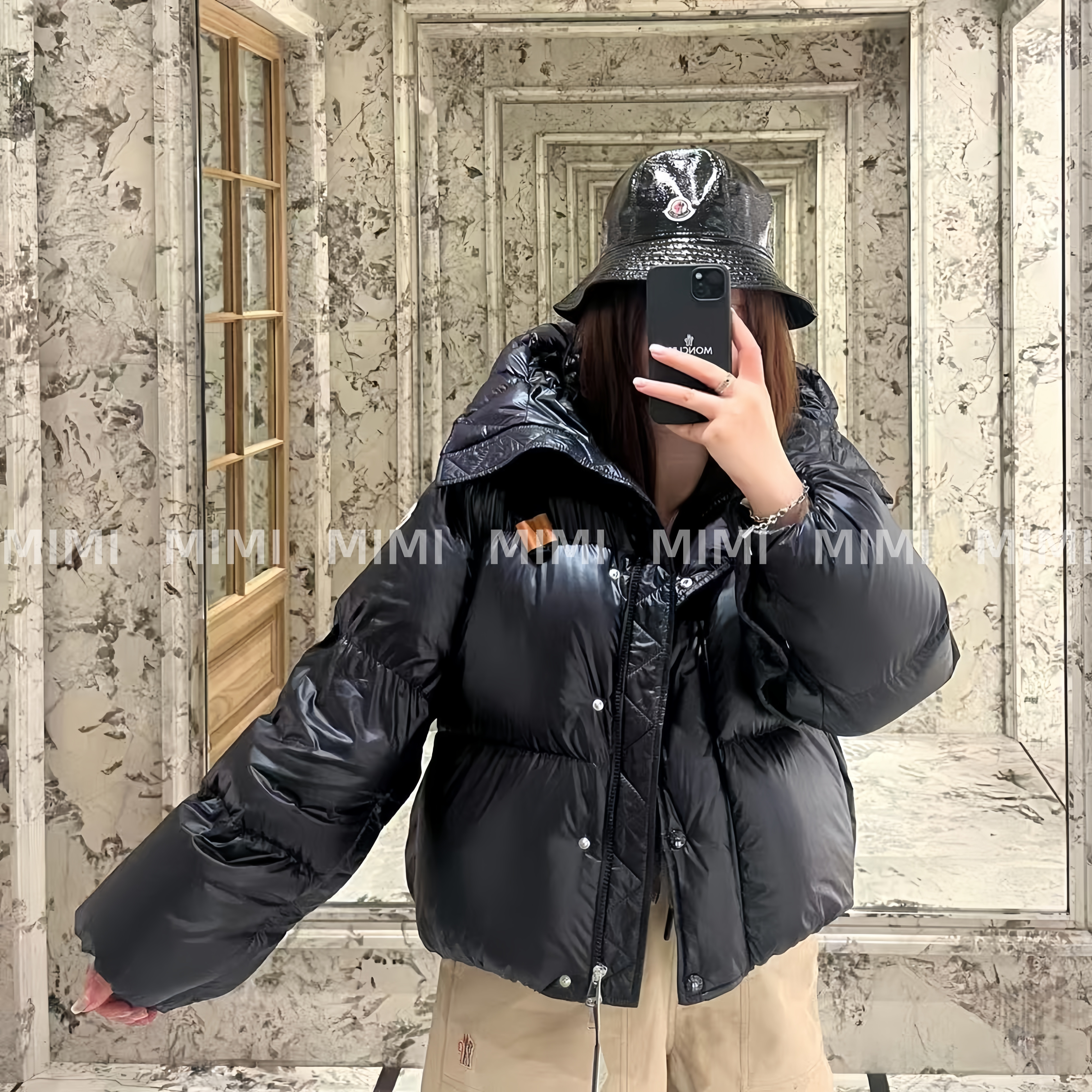 肯豆风Borey高街斗篷面包服羽绒