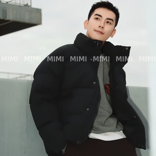 MIMI/迪S箭头家单标立领极寒羽绒服衣90白鸭绒保暖防水短款面包
