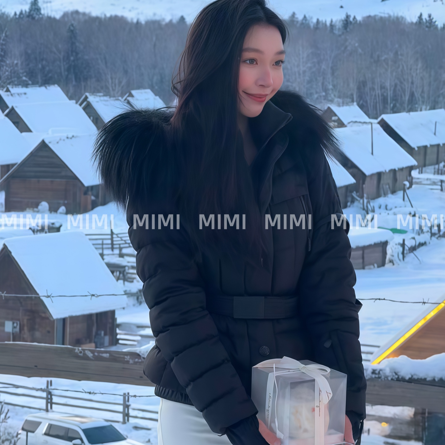 禾木易梦玲beverley短鹅绒滑雪服