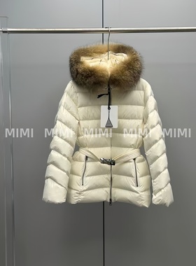 MIMI/排骨竖狐狸毛领羽绒服收腰显瘦轻厚25FW新款防寒保暖抗寒潮