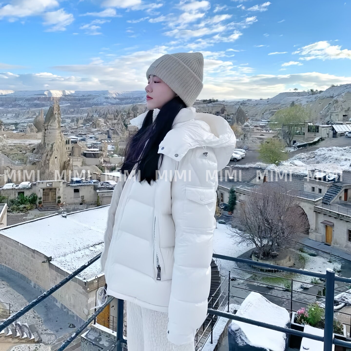 蒙K玛娅白雪公主仙女羽绒珠光白