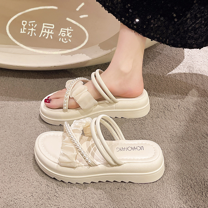 踩屎感凉鞋女夏季2024新款