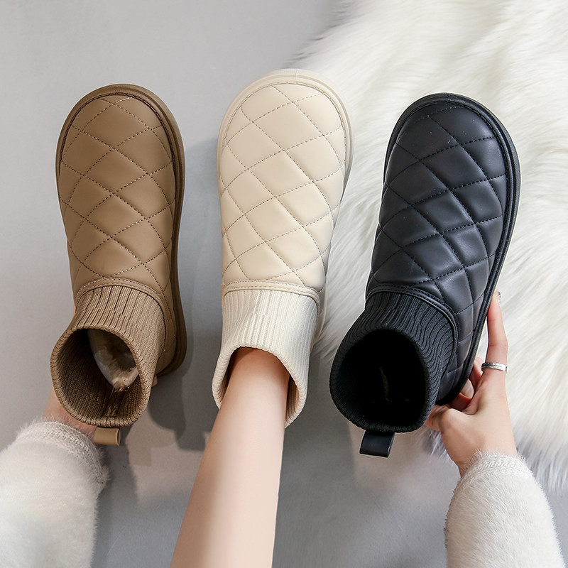 冬季雪地靴女加绒加厚2024新款奶呼呼孕妇面包棉靴东北防滑大棉鞋,女鞋,棉鞋,淘宝优惠券,粉丝福利购,淘宝优惠卷