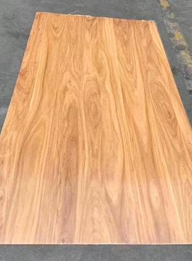 免漆老榆木饰面板背景墙科定木饰面板kd板实木家具板护墙板装饰板