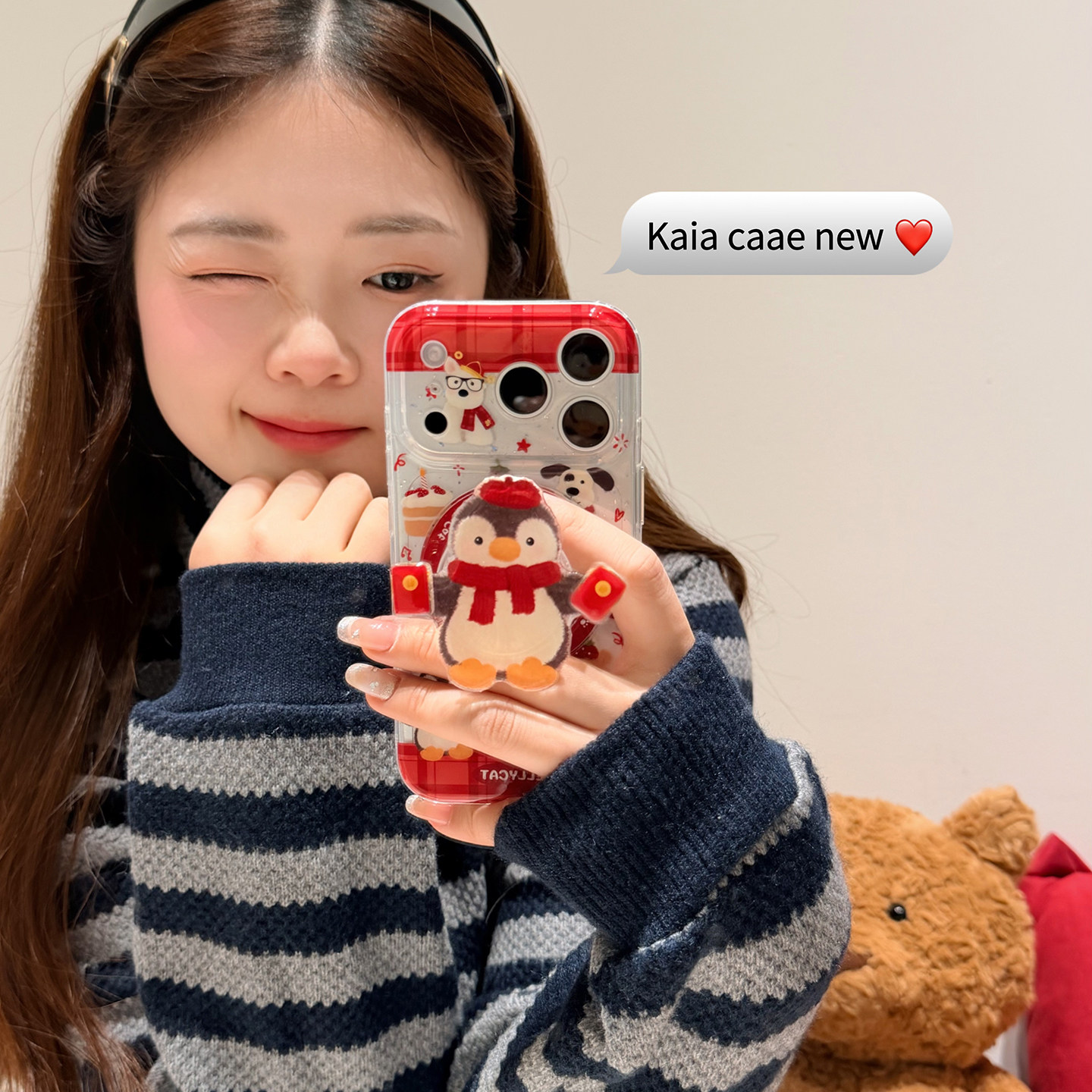 kaia 新年款jellycat企鹅红包适用苹果17promax手机壳iphone16pro新款13女14pro磁吸支架15pro全包防摔手机套,3C数码配件,手机保护套/壳,淘宝优惠券,粉丝福利购,淘宝优惠卷