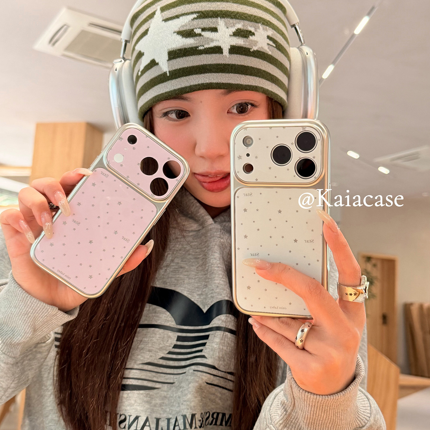 kaia 日韩ins温柔纯色简约小星星适用苹果17promax手机壳iphone16pro新款15女14pro创意15pro全包防摔手机套,3C数码配件,手机保护套/壳,淘宝优惠券,粉丝福利购,淘宝优惠卷