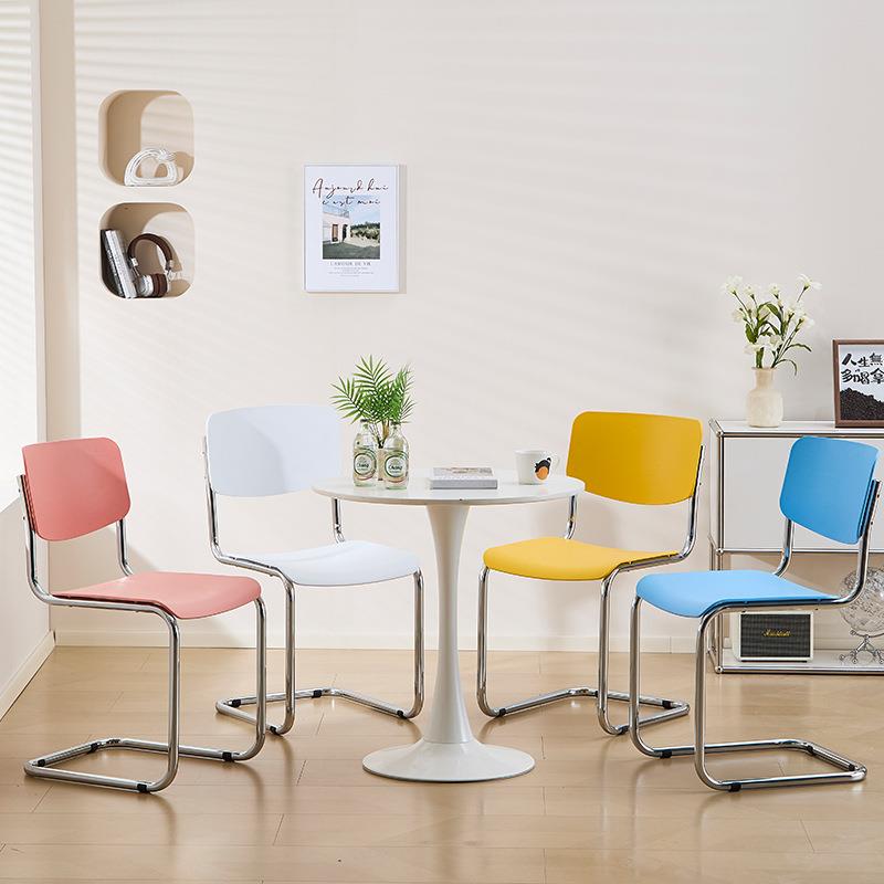 北欧设计师餐椅简约家用弓形椅化妆椅民宿靠背椅休闲凳子梳妆台椅