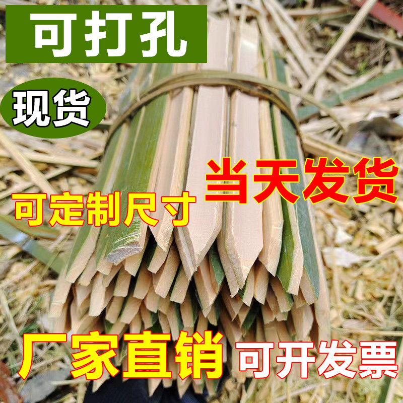 尖头竹片桩放样测量栅栏工程测绘图片